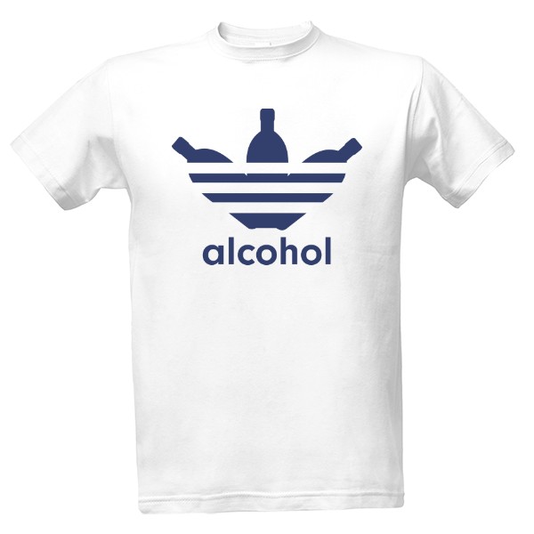 Tričko s potlačou Alcohol