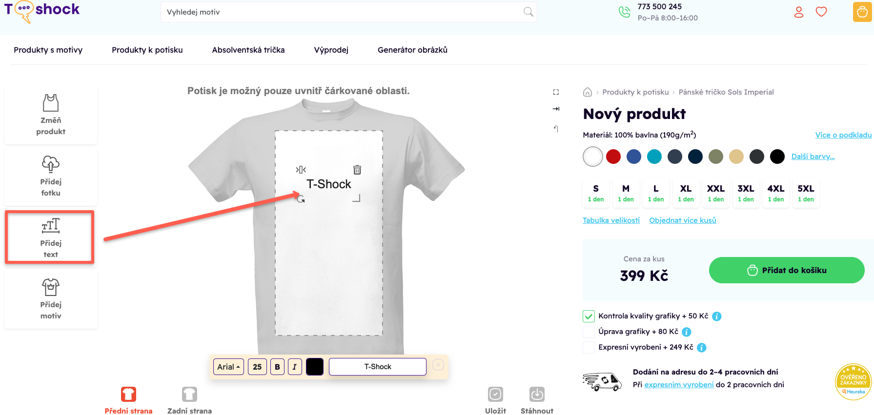 přidej vlastní text