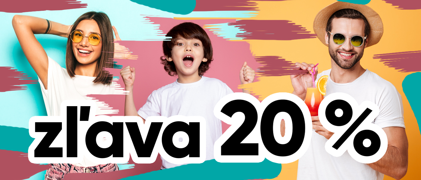 Jarná zľava 20% na biele tričká s potlačou aj bez