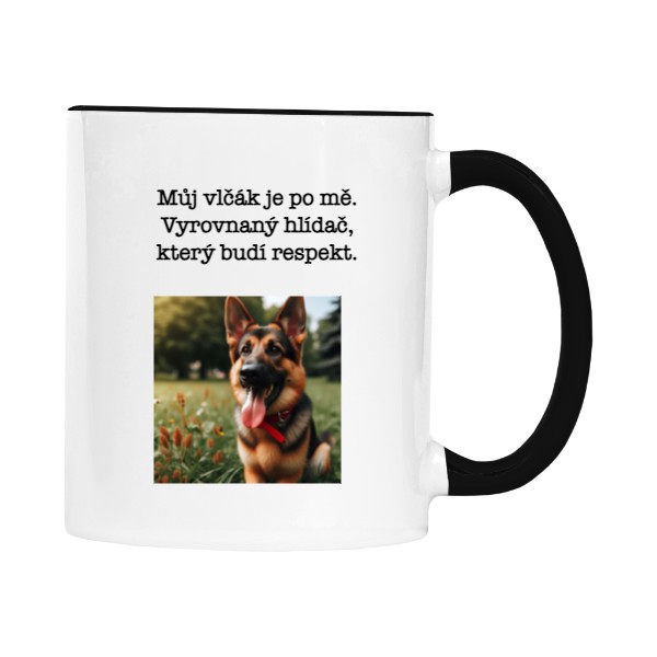 Cup colourful s potiskem  Alsatian