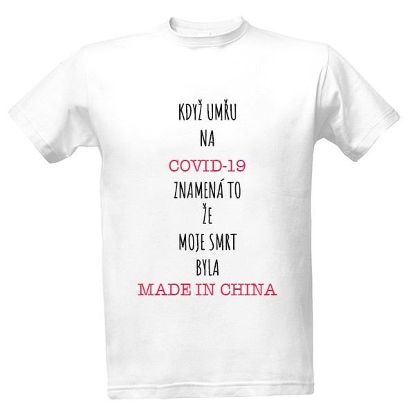 Tričko s potiskem COVID-19
