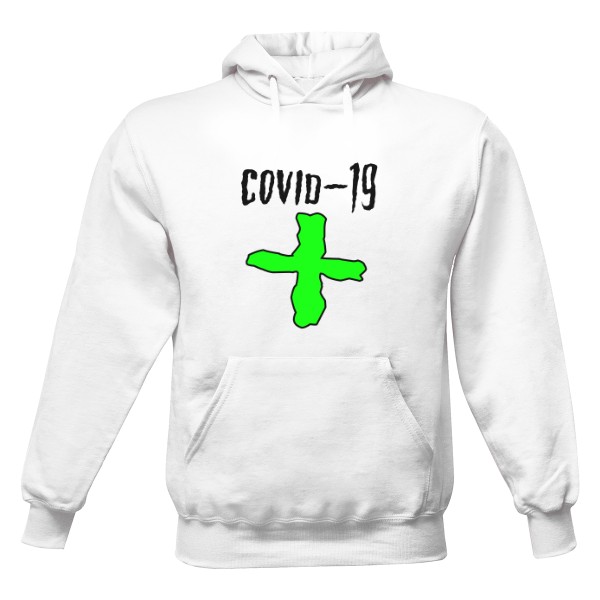 Pánská mikina s kapucí s potiskem COVID-19 +