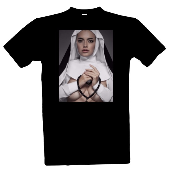 Tričko s potiskem Sexy Nun Jeptiška