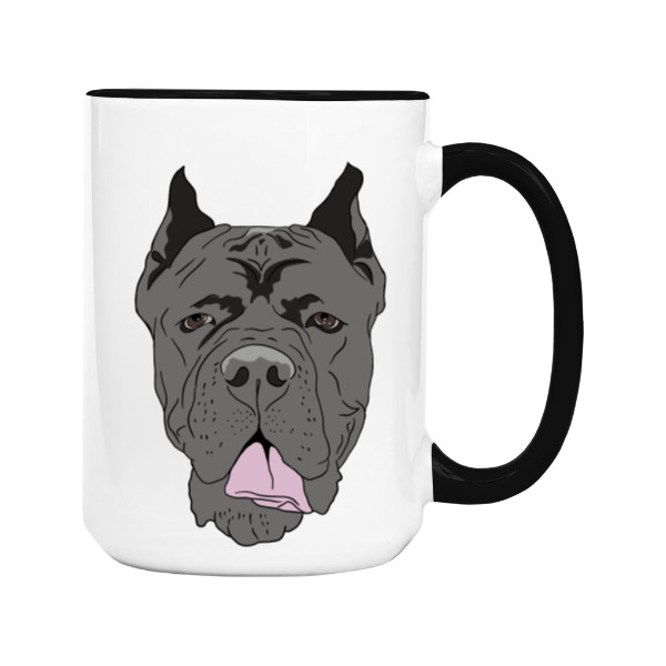 Hrnček veľký farebný s potlačou  Talianska doga