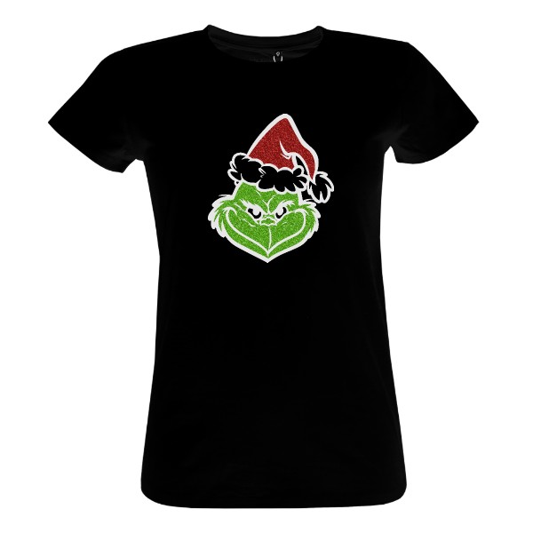  Trblietavý Grinch tmavý textil