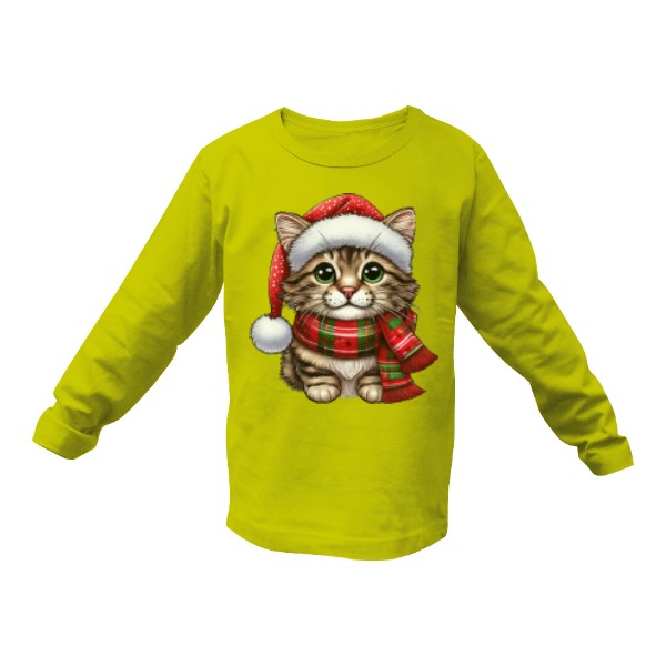 Tričko s potiskem  Vánoční kotě