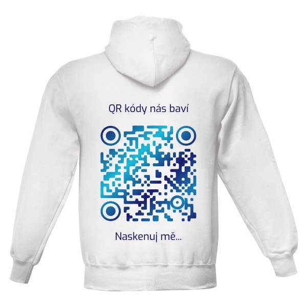 Mikina MyQR - QR kódy nás baví