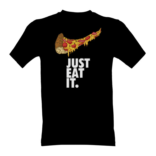 Tričko s potiskem Just eat it.