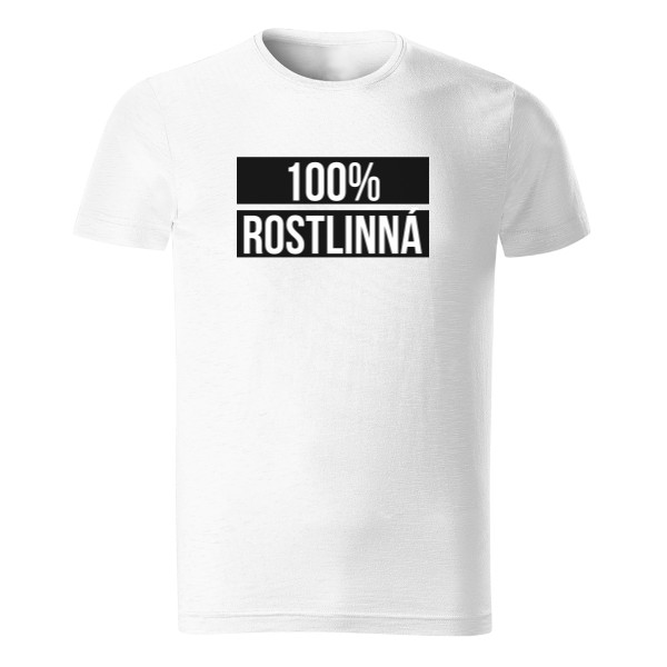 Tričko s potiskem 100% Rostlinná Vegan Tričko
