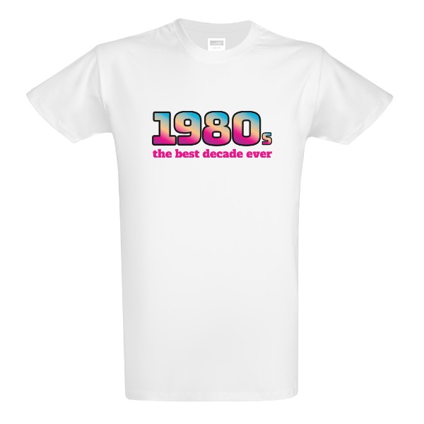 Tričko s potiskem 1980s
