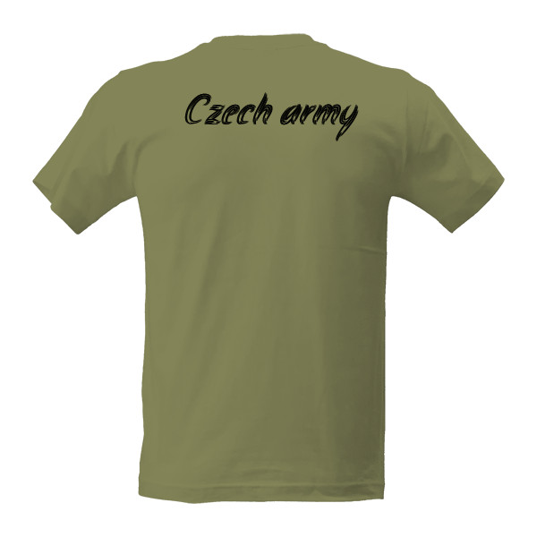Tričko s potiskem Czech army pánské triko