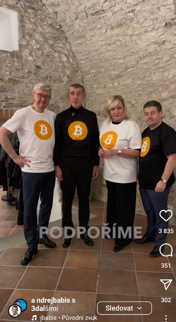 Tričko s potiskem Bitcoin
