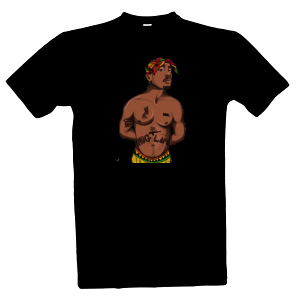Tričko s potlačou 2Pac Pánske Tričko