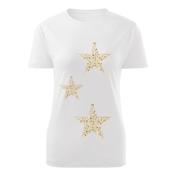 Tričko s potiskem 3 hvězdy