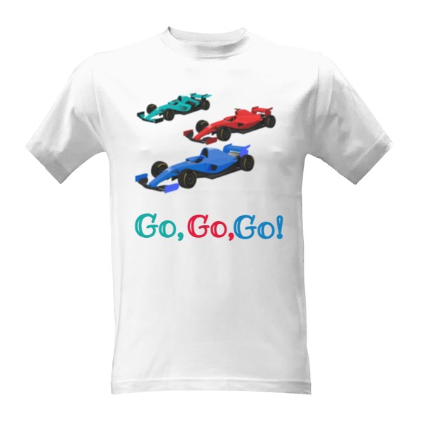 Tričko s potiskem 3,2,1, Start 