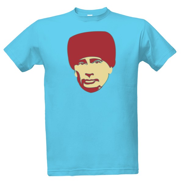 Tričko s potiskem Putin čepice