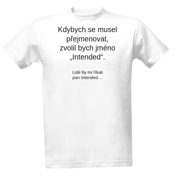 Tričko s potiskem [old] pan Intended