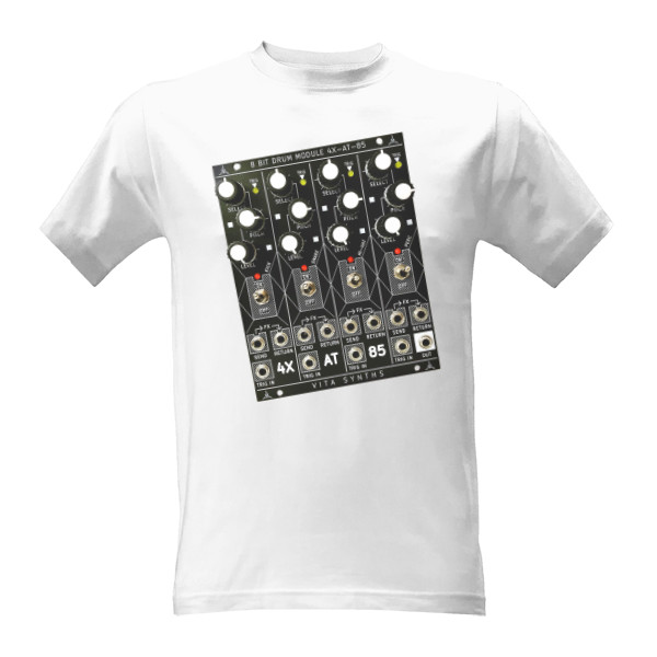 Tričko s potiskem 4X-AT-85 Drum Module - White
