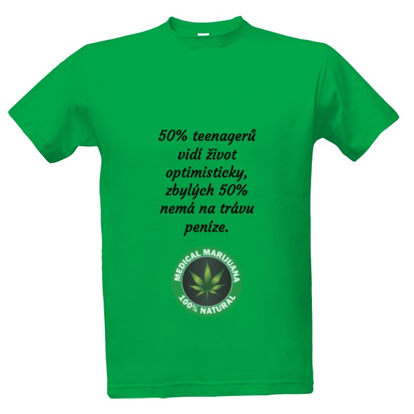 Tričko s potlačou 50% teenagerů
