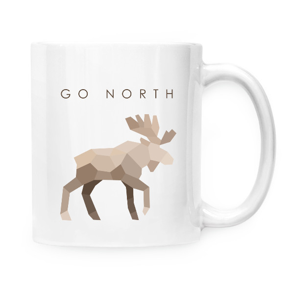 Hrnek malý bílý s potiskem Los 