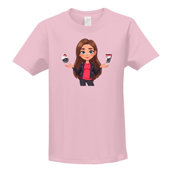 Tričko s potiskem 67 girl 