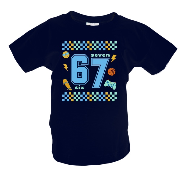 Tričko s potlačou 67 six seven pro chlapce