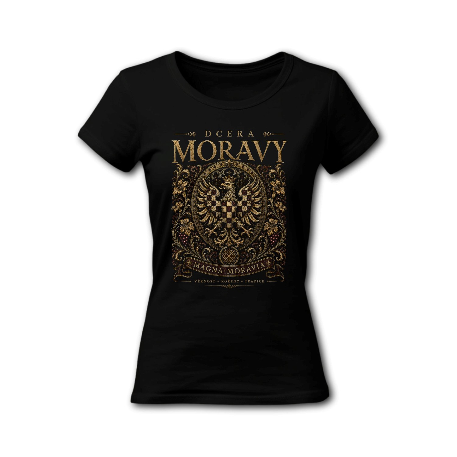 Tričko s potiskem Dcera Moravy - Magna Moravia Edition