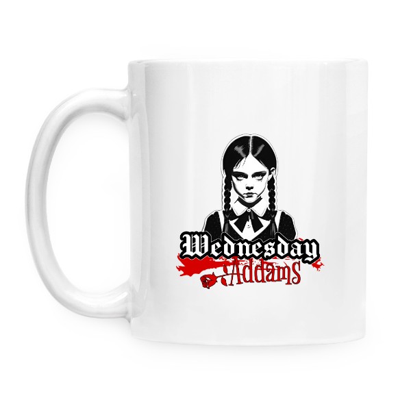 Wednesday Addams a růže-hrnek