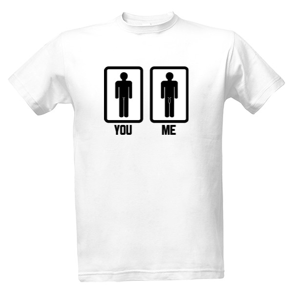 Tričko s potiskem You and me