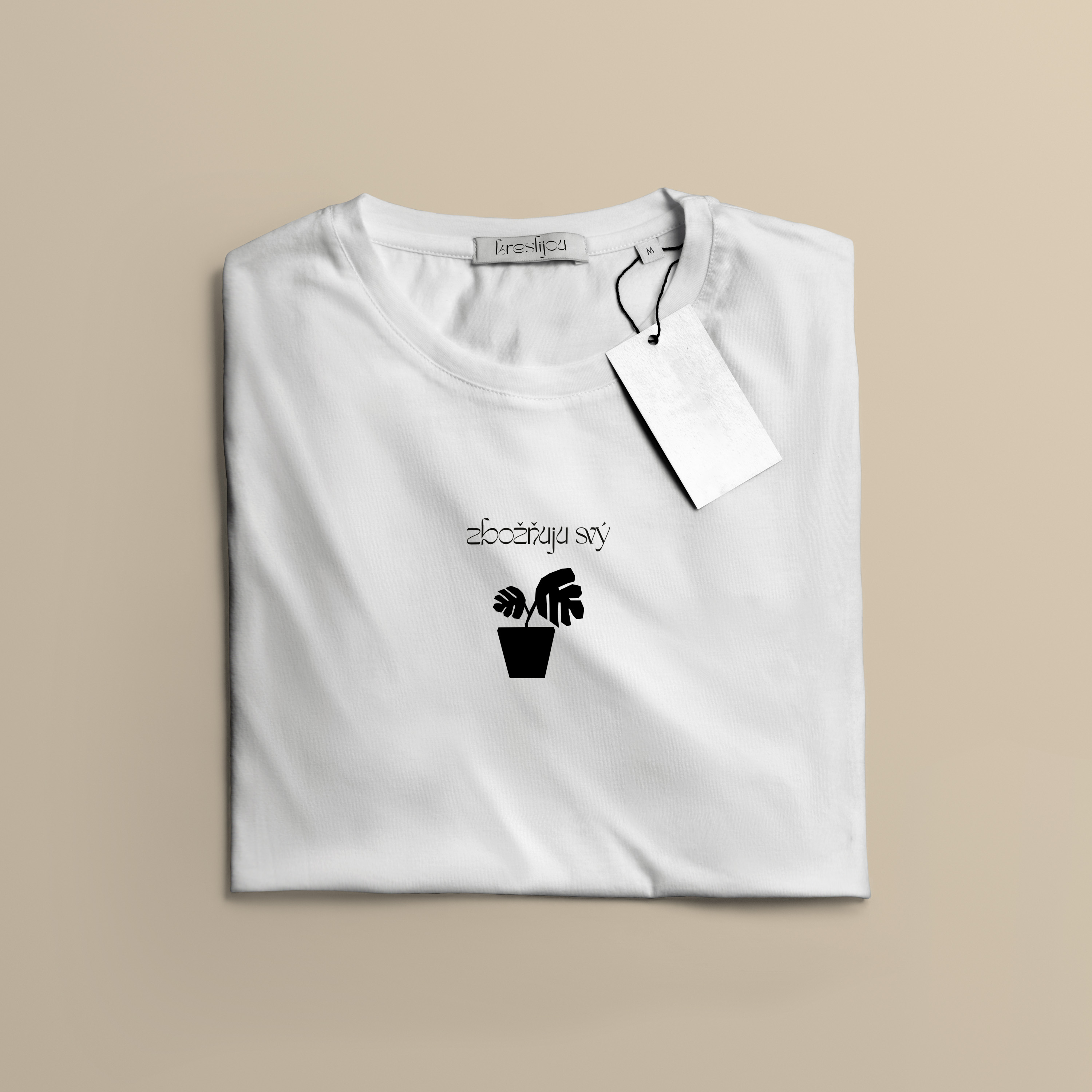 Tričko s potiskem Zbožňuju svý kytky