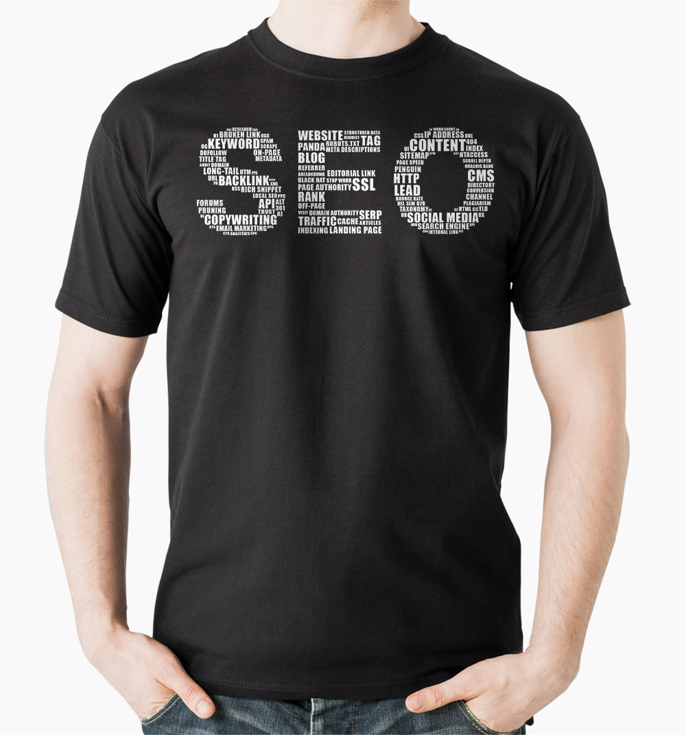 Tričko s potlačou SEO tričko