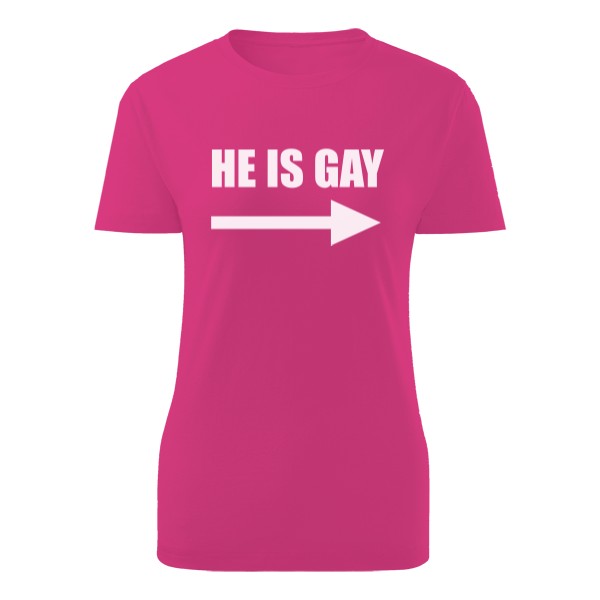 Tričko s potlačou He is gay