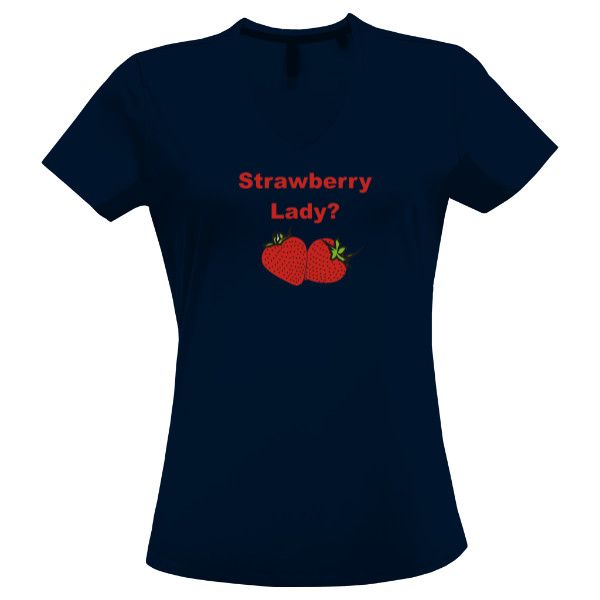 Tričko s potiskem Strawberry lady