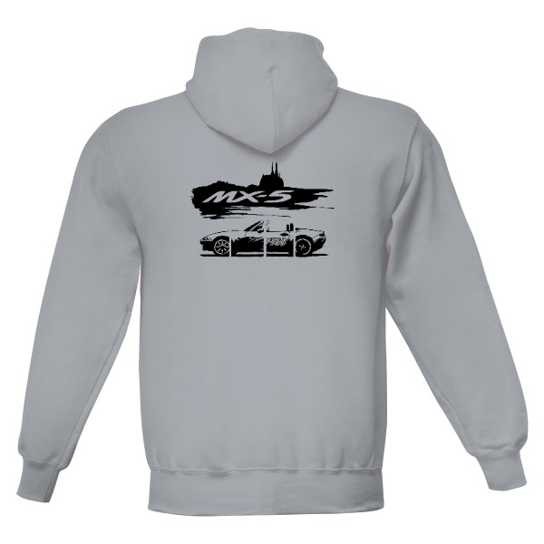 Pánská Mikča s kapucí Just Hoods - Šedý melír