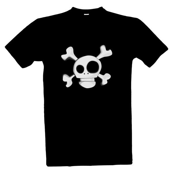 Tričko s potiskem Lebka