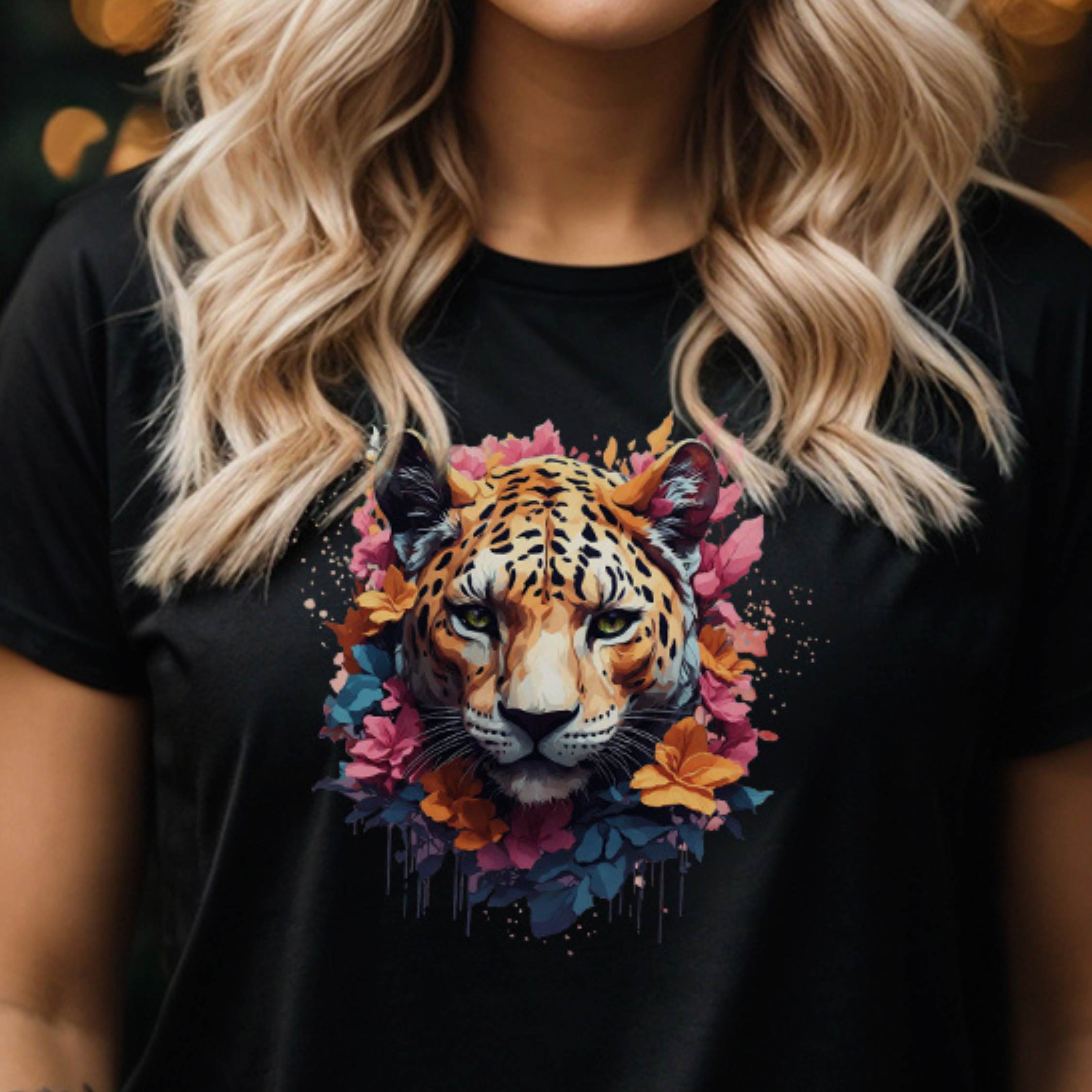 Tričko s potiskem Velká kočka