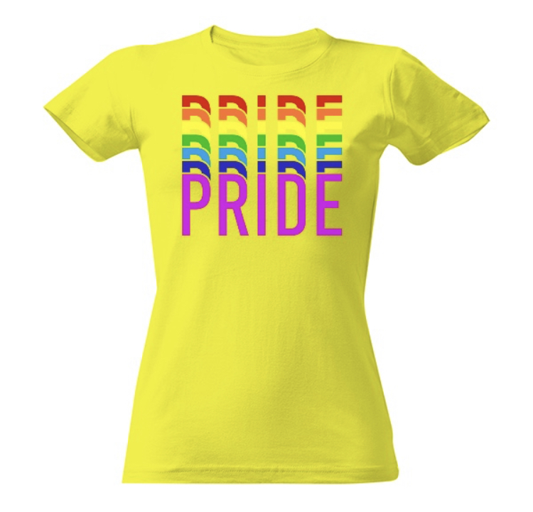 Tričko s potiskem Tričko pride nápis