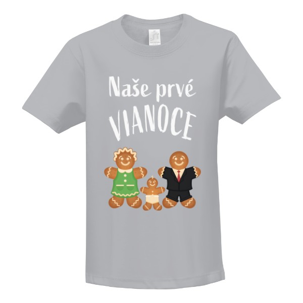 Tričko s potiskem Naše prvé Vánoce