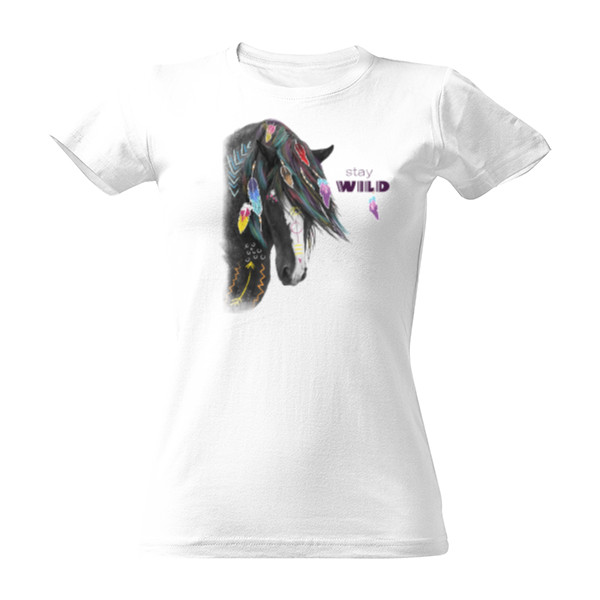 Tričko s potiskem Indiánský kůň