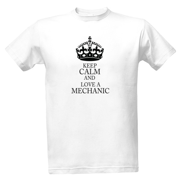 Tričko s potiskem Love a mechanic