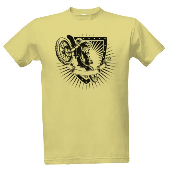 Tričko s potiskem motocross shield