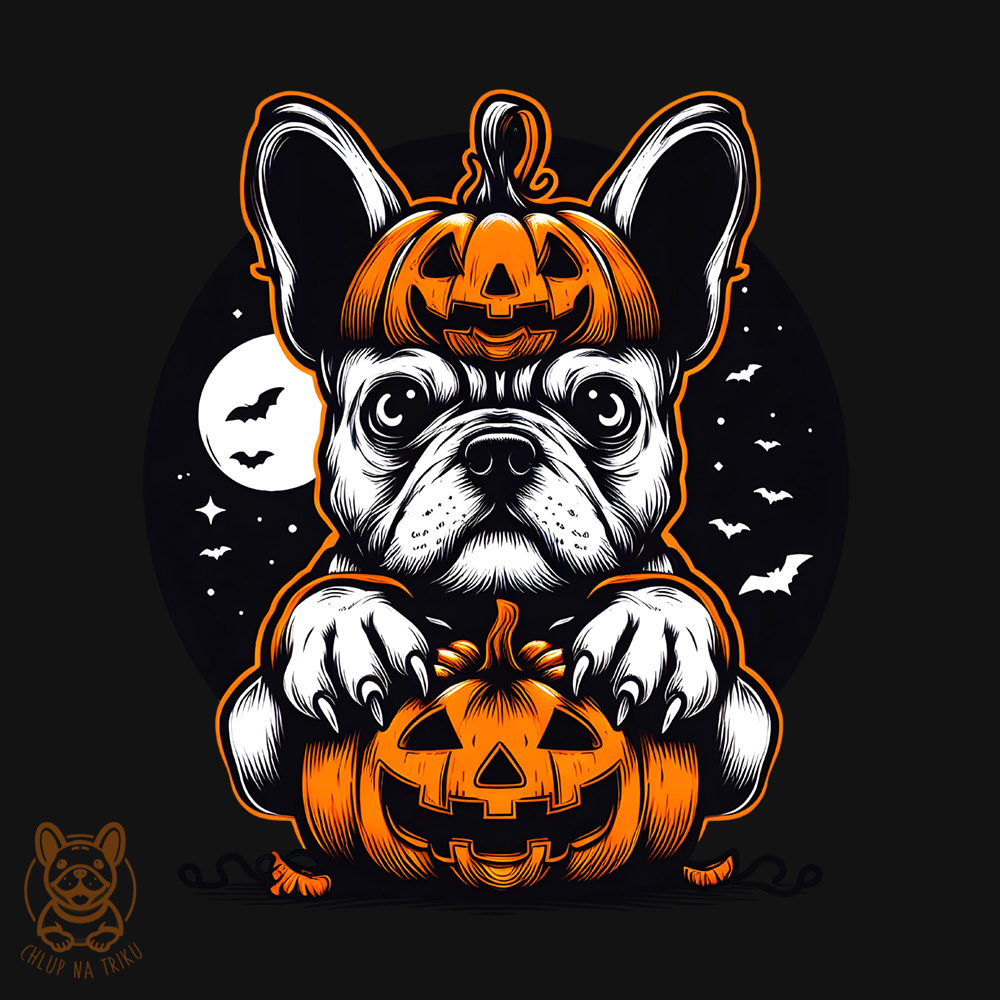 Fr. buldoček Halloween2 dětské triko