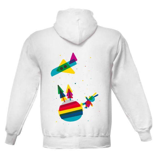 Mikina s velkým potiskem vzadu