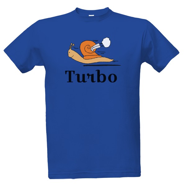 Tričko s potiskem Pánské tričko - Turbo šnek