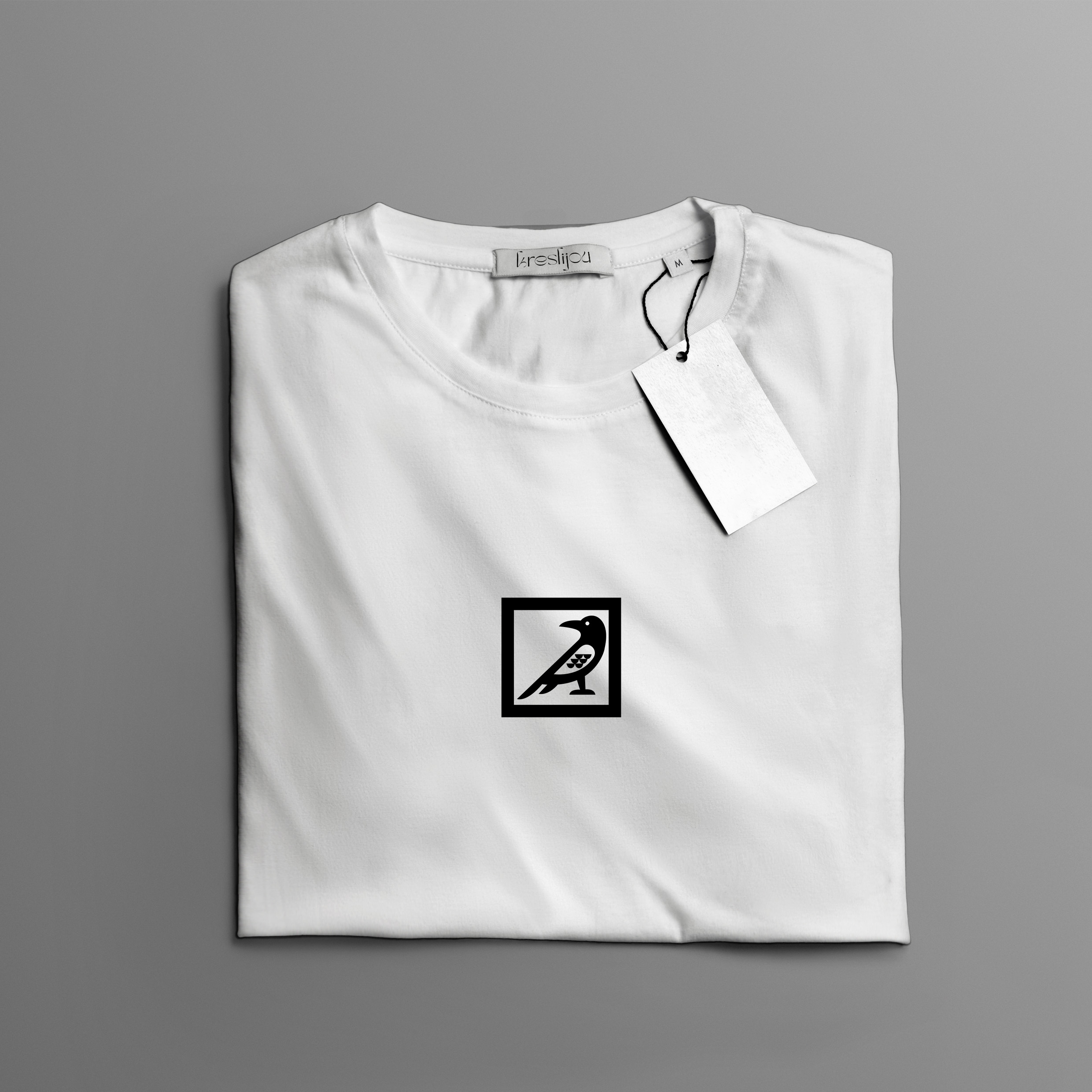 Tričko s potiskem kreslijou_ptáček