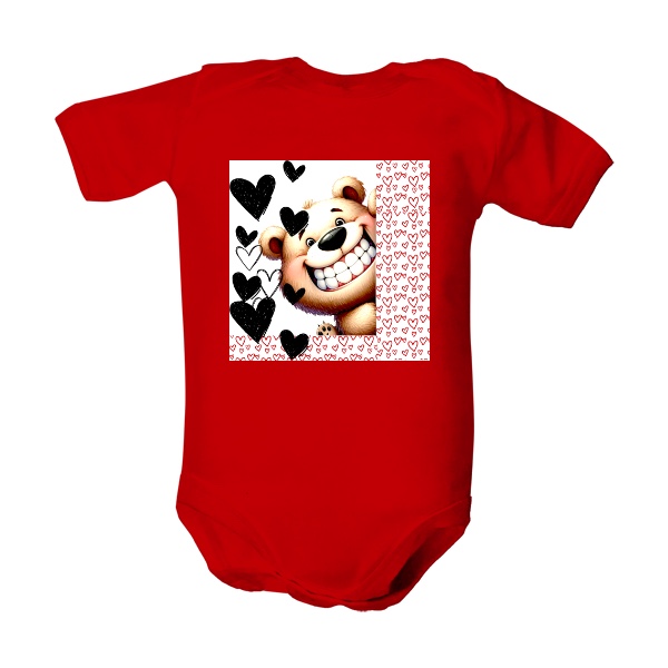 Dětské body  s potiskem Roztomilý medvídě 