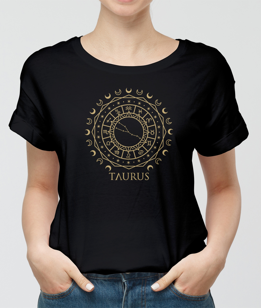 Tričko s potiskem zvěrokruh tričko Býk Taurus