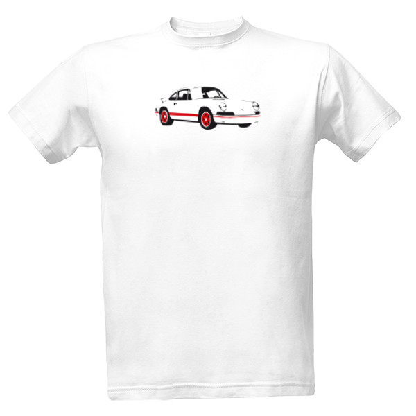 Tričko s potiskem 911 Carrera RS 2.7 bílá