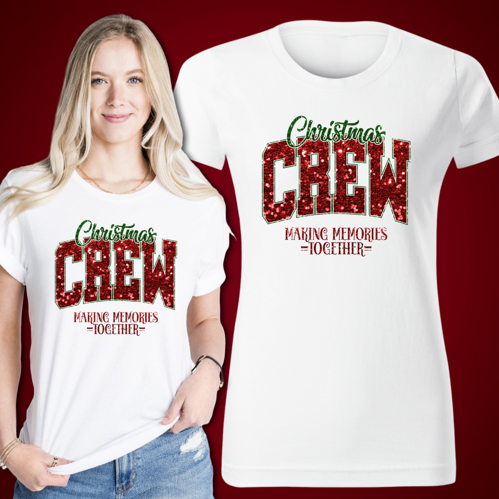 Tričko s potiskem Vánoční parta-Christmas Crew-2
