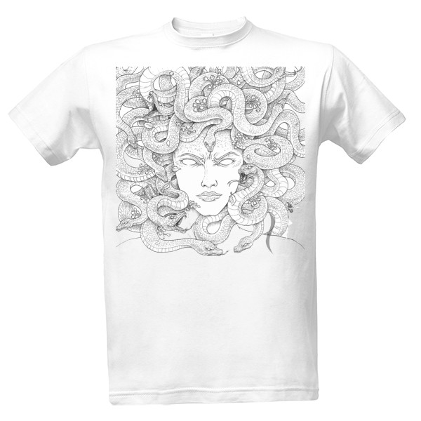 Tričko s potiskem Meduza